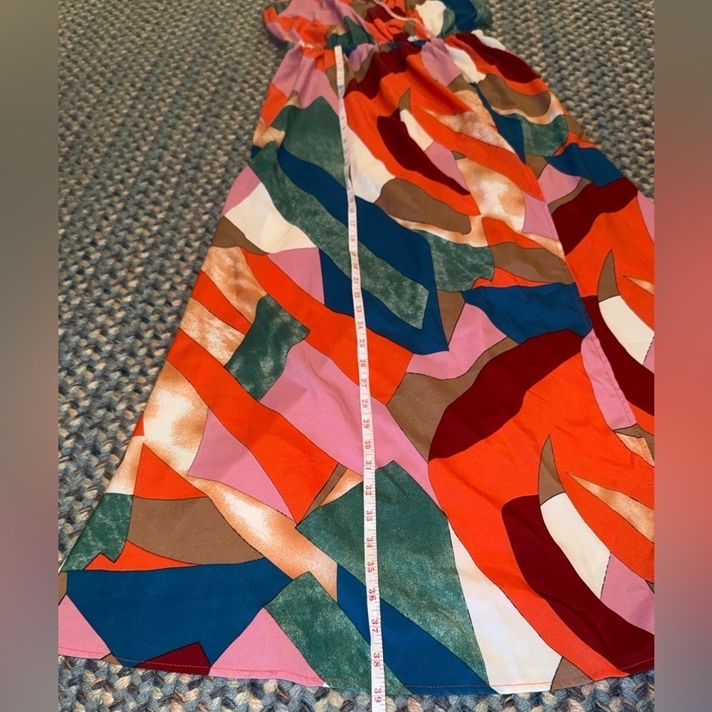 SHEIN Multicolor Maxi Dress Sz S EUC - Picture 4 of 7